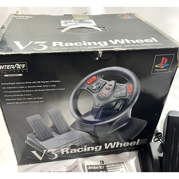 InterAct PlayStation V3 Racing Steering Wheel and Pedals PlayStation Tested - Picture 2 of 16